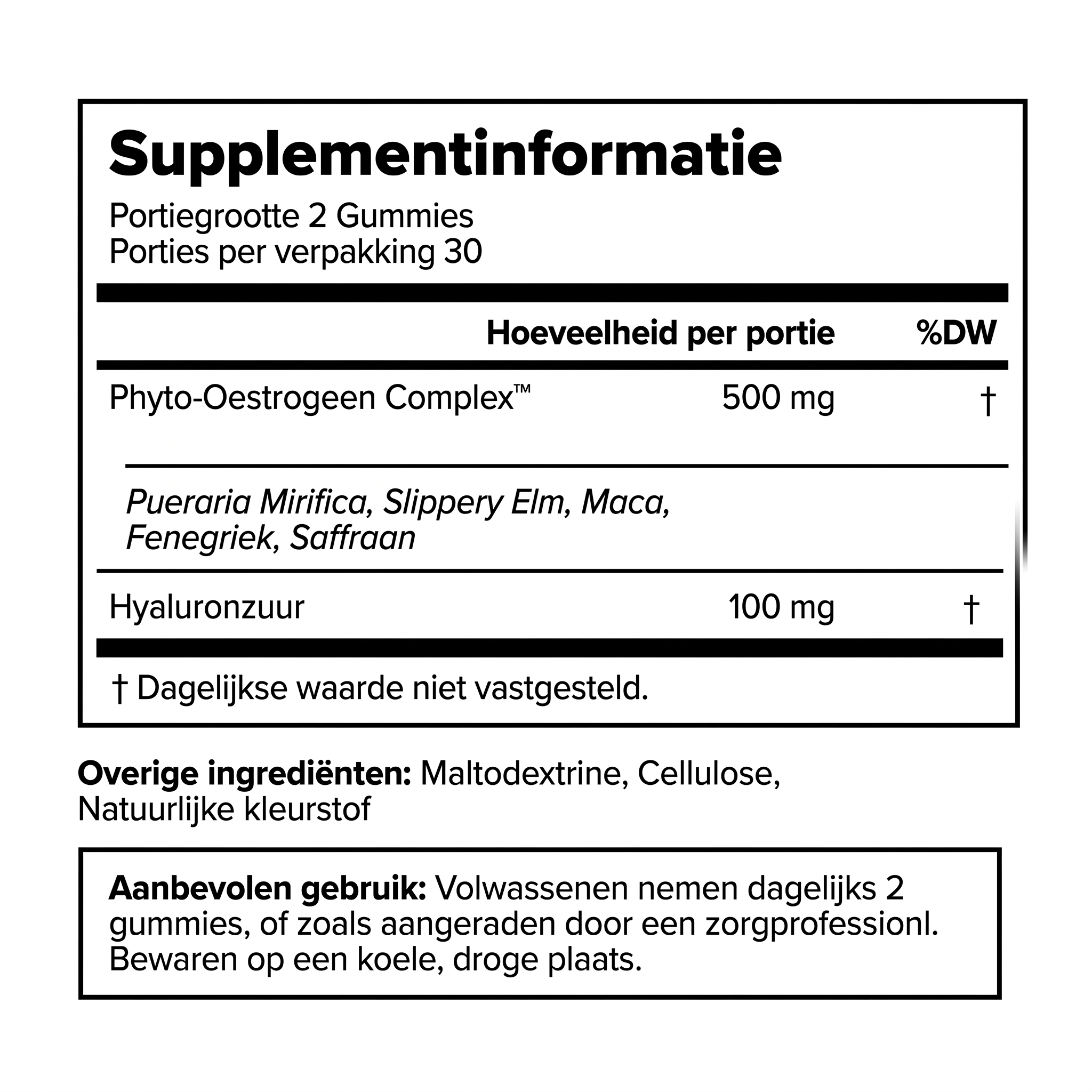Moisture Max Vaginale Hydratatie Gummies